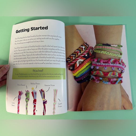 Friendship Bracelets to Design, Make & Share Book, Kids how to books, thread - Picture 5 of 6